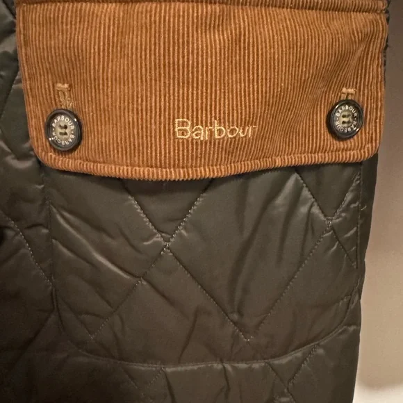 Barbour Mickley Quilted Coat in Olive - Picture 3 of 4